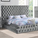 Stefania Bed - King / Gray