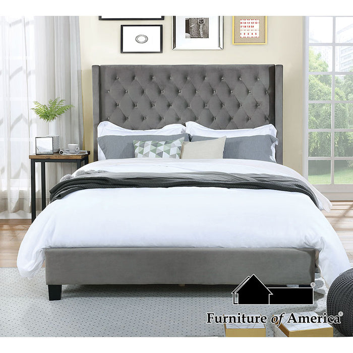 Ryleigh Bed - Cal King / Gray