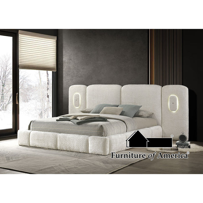 Newhaven Bed - Ivory White - Queen