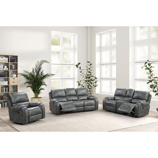 Gray Manual Sofa + Loveseat