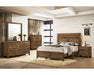 Wentworth Size Bed - Rustic Light Walnut