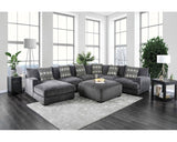 Kaylee U-shaped Sectional + Ottoman - Gray