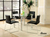 Kona I Table + 4 Side Chairs - Black