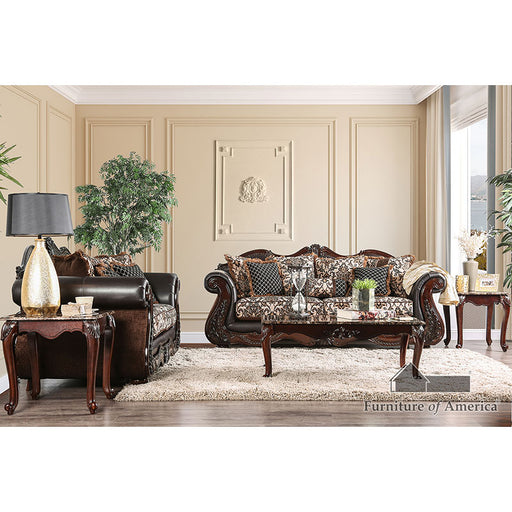 Jamael Sofa + Loveseat - Brown/Espresso