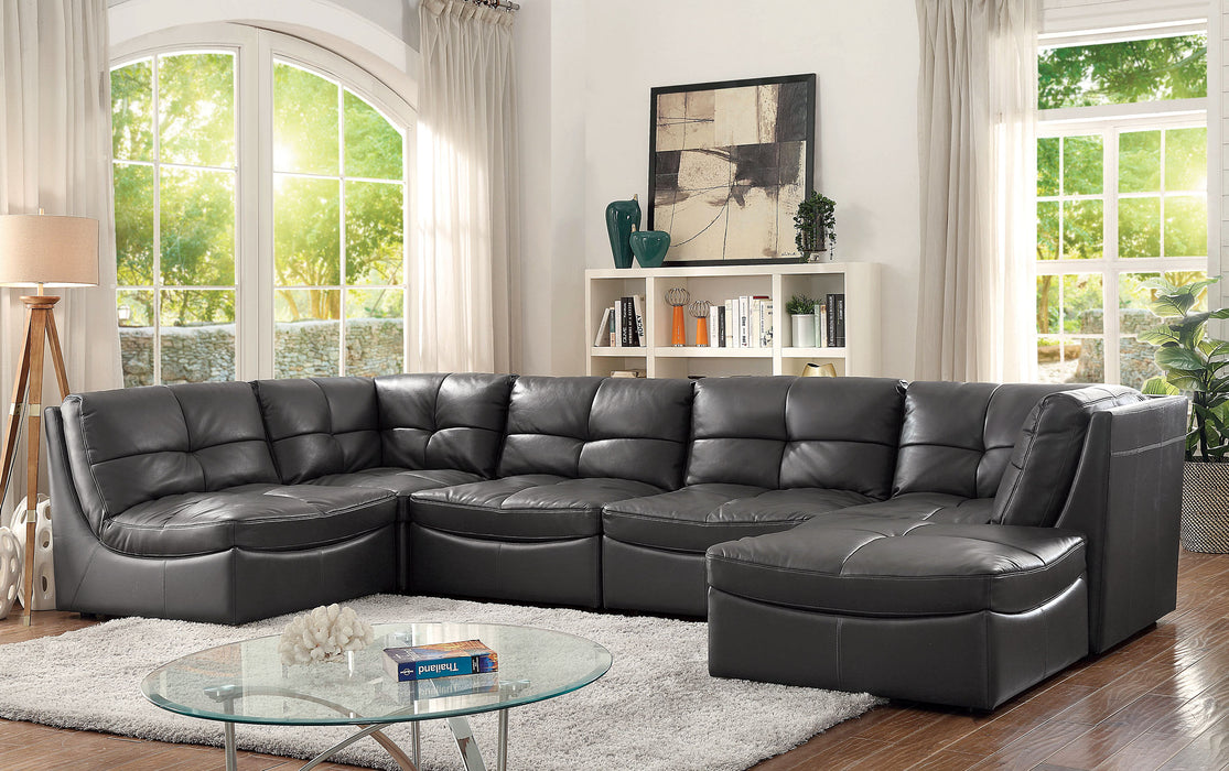 Libbie Ottoman - Gray