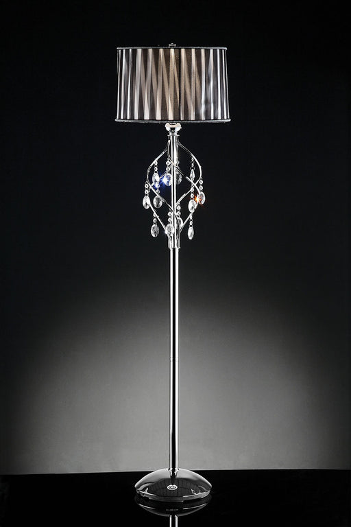 Arya Floor Lamp - Black/Chrome