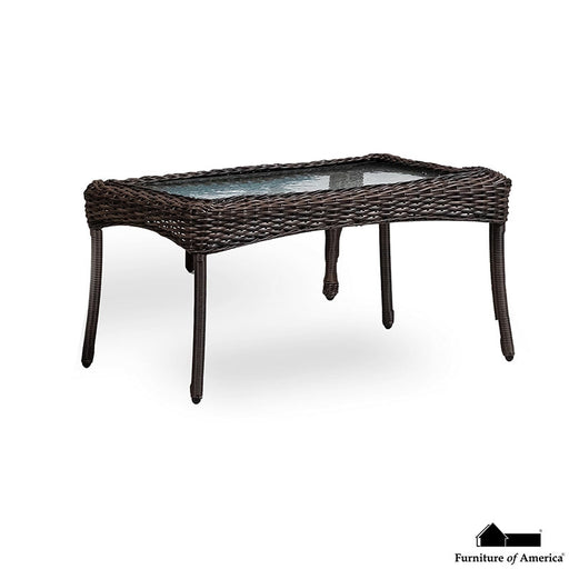 Oliveri Wicker Coffee Table - 9PC/STACK - Brown/Dark Teal