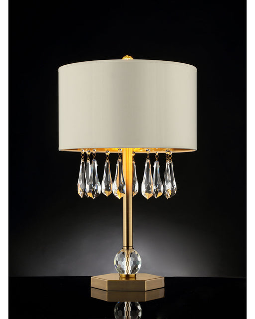 Ivy 28.5" H Table Lamp - Gold/Ivory