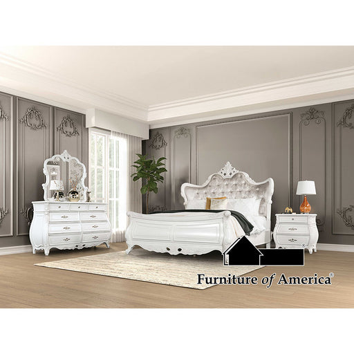 Valentini 5 PC. Bedroom Set W/ 2NS - White