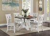 Auletta 5 PC. Round Dining Table Set - Distressed White/Gray