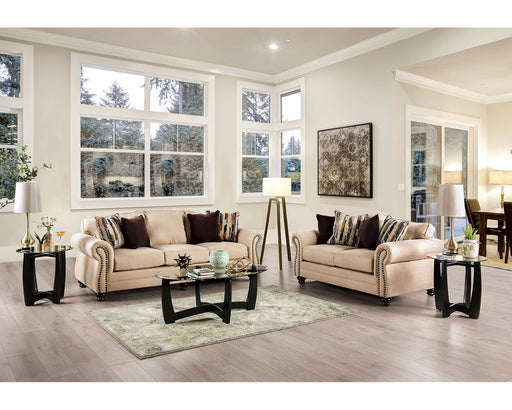 Kailyn Sofa + Loveseat - Sand/Brown