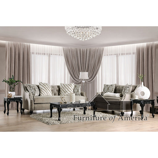 Ezrin Sofa + Loveseat - Light Brown