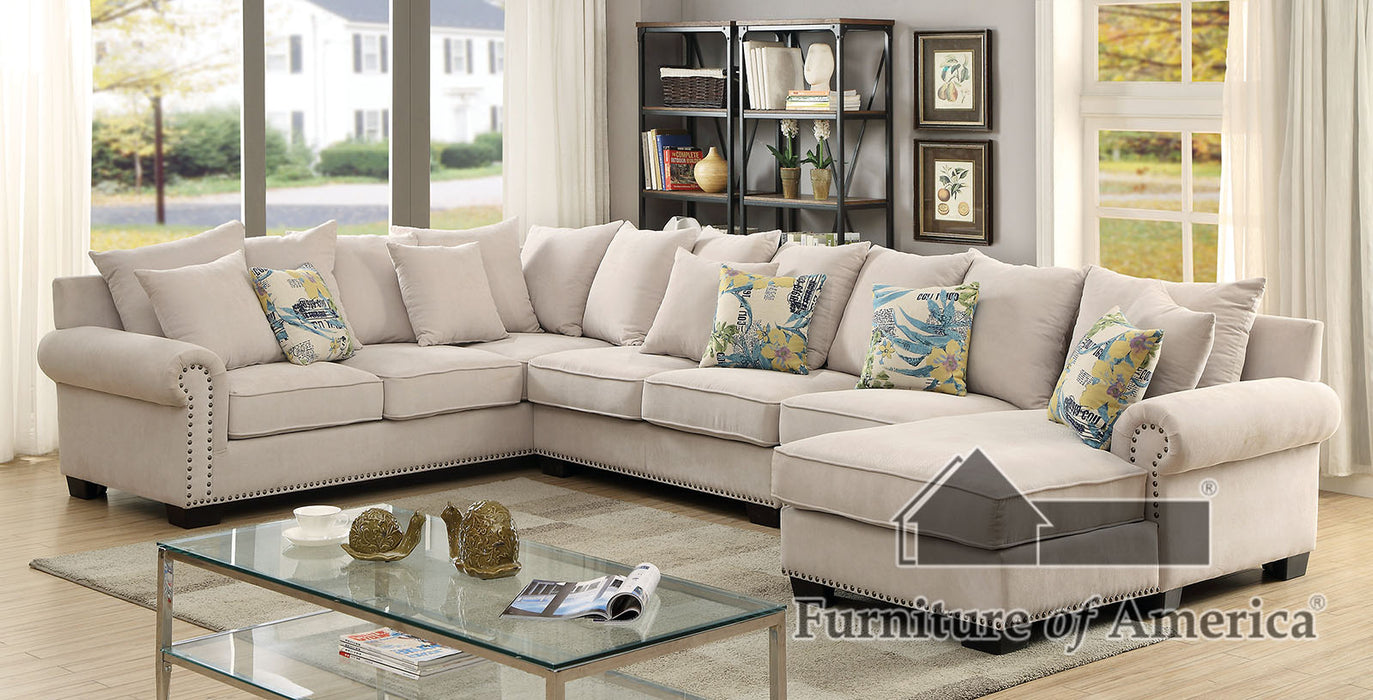 Skyler Armless Chair - Beige