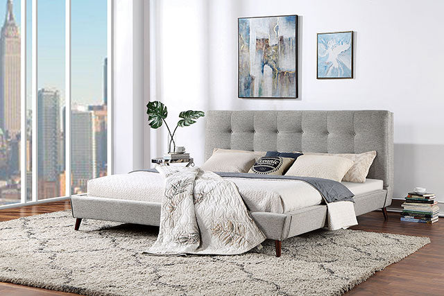 Leomin Bed - Gray - King