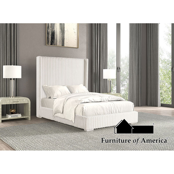 Cadwell Bed/13 Pcs Slats - White