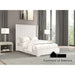 Cadwell Bed/13 Pcs Slats - White