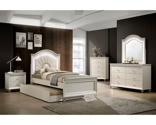 Allie Bed - Full / Pearl White