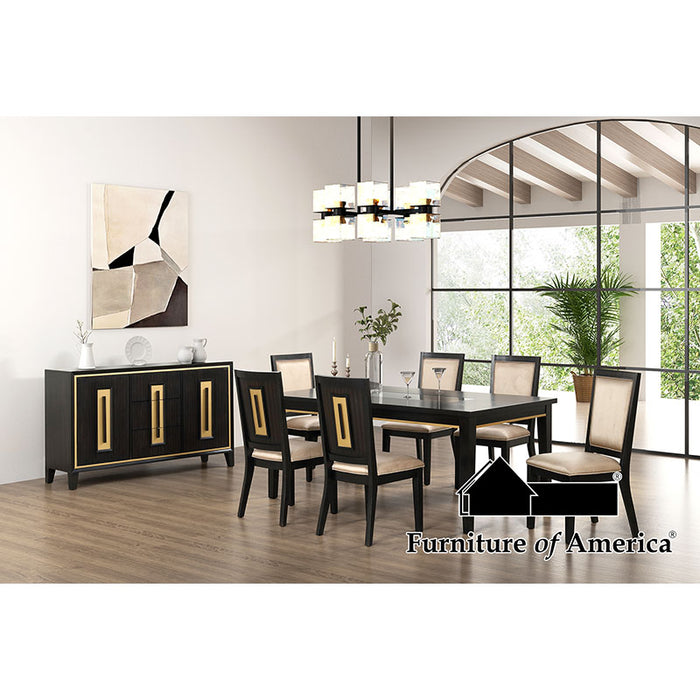 Kenyada 7 PC. Dining Table Set - Espresso