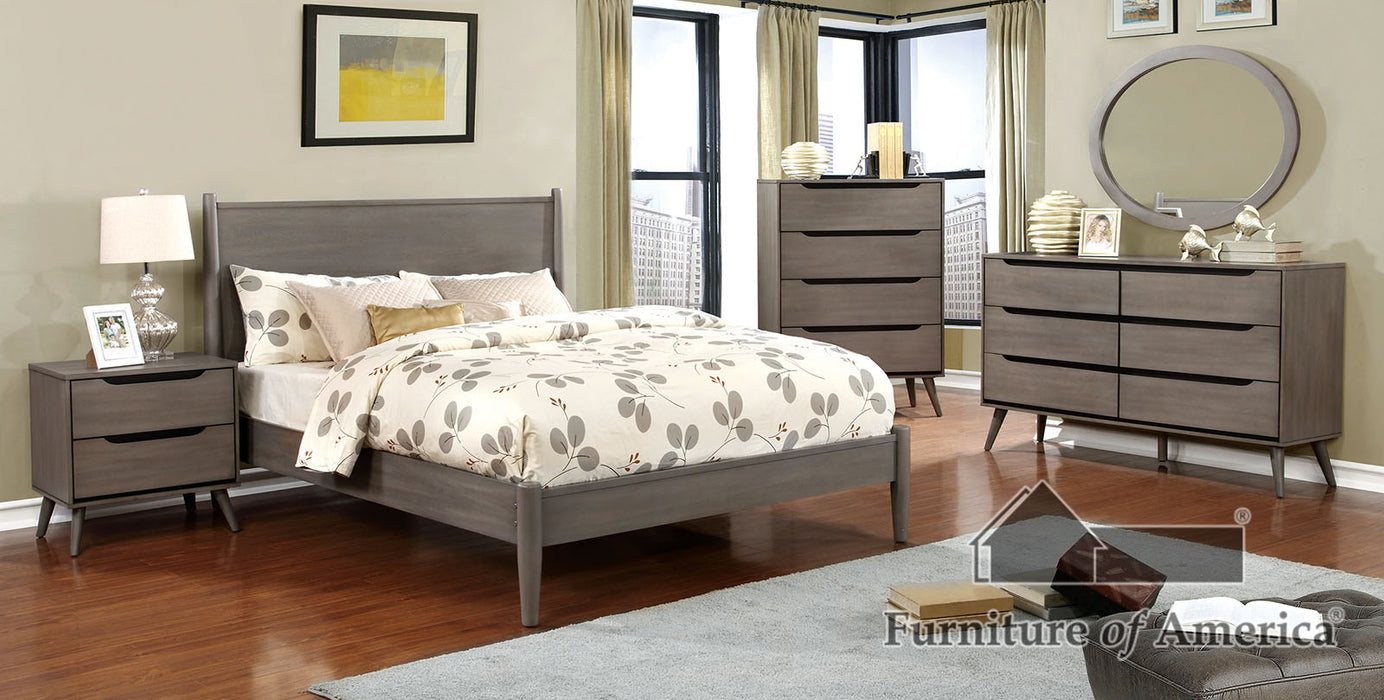 Lennart Bed - Cal King / Gray