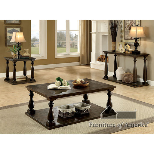 Luan End Table - Dark Walnut