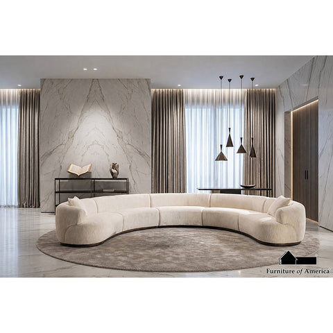 Toffel Large Sectional - Alabaster White