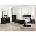 Louis Philippe Bed - Queen / Black