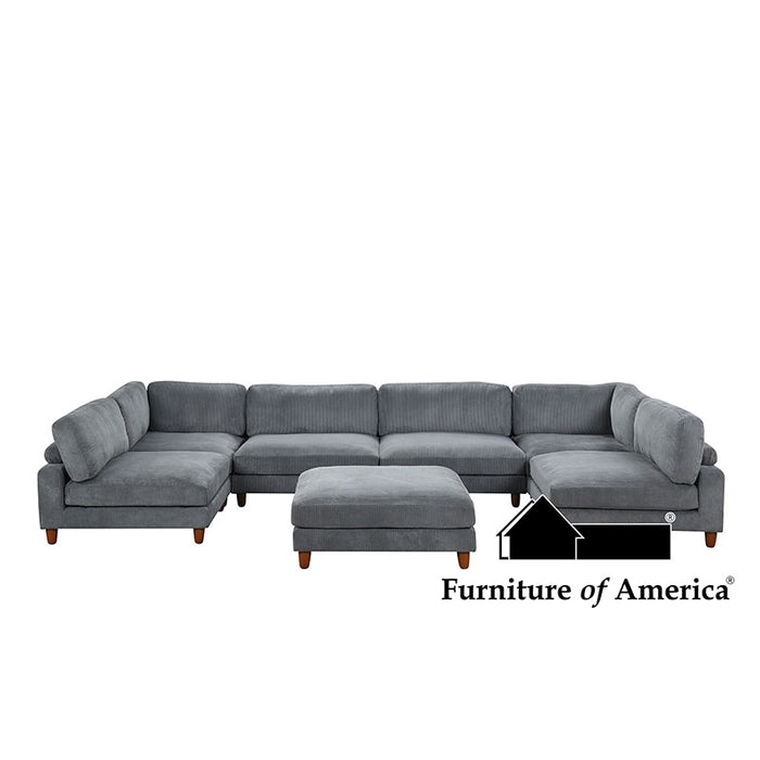 Dagenham Sectional - Gray / Sectional (FM6800GY-A)