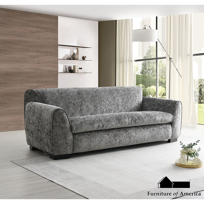Severo Sofa + Loveseat - Light Gray / Sofa + Loveseat (FM61005GY-2PC)