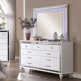 Brachium Dresser W/ 7PCS Drawers & Support Rail - White