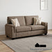 Ivara Sofa W 2 Pillows - Brown