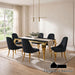 Neuveville 7 Pc Dining Table Set - Gold/Black / 7 PC. Dining Table Set