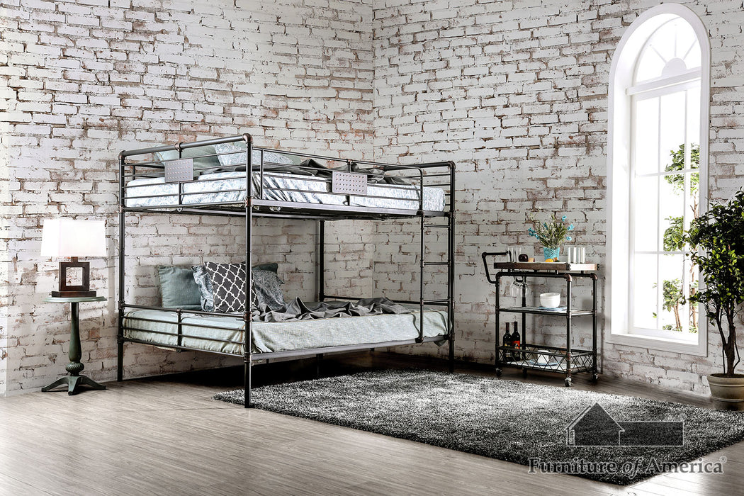 Olga I /Bunk Bed - Antique Black - Queen