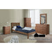 Creswell Bed+1ns+dresser+mirror - Mahogany - Twin