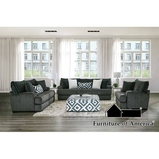 Loughlin Sofa + Loveseat - Gun Metal