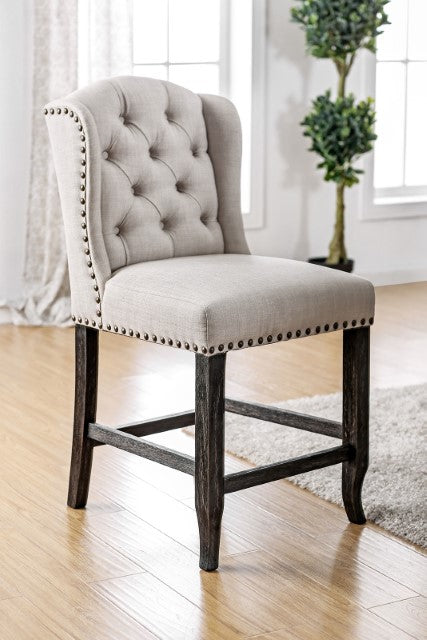 Sania Side Chair - Antique Black/Gold
