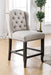 Sania Side Chair - Antique Black/Gold
