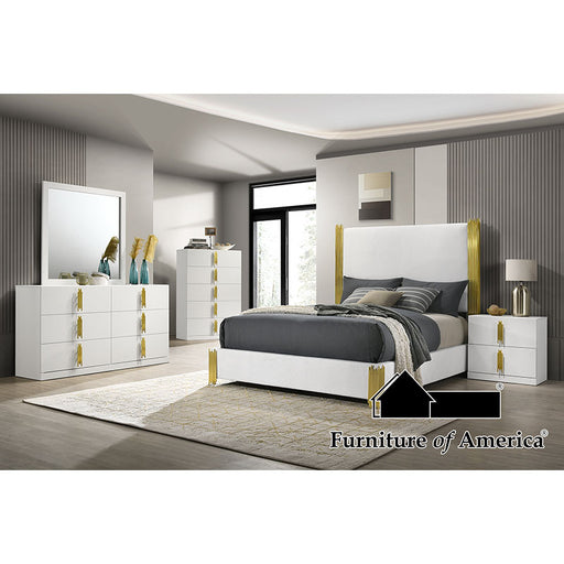 Basildon Chest - White/Gold
