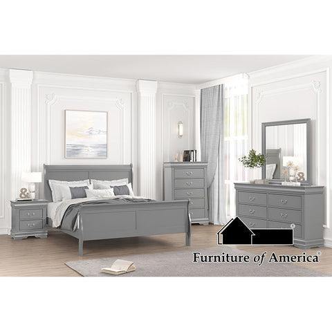 Cama Louis Philippe 5 - gris