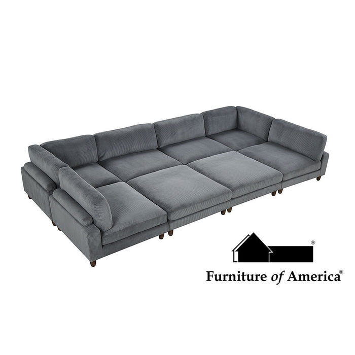 Dagenham Sectional - Gray / Sectional (FM6800GY-B)