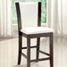Manhattan III Counter HT. Chair - Dark Cherry/White
