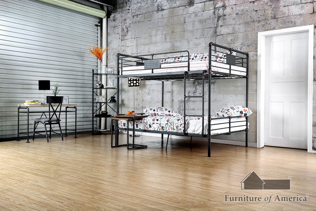 Olga I /Bunk Bed - Antique Black - Full