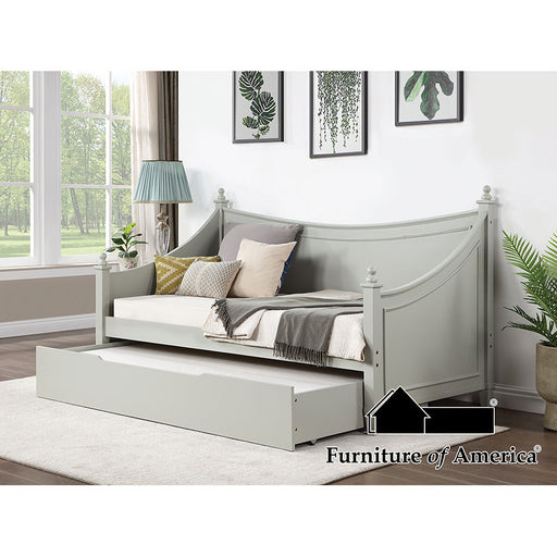 Lycoris Daybed W/ Trundle - Light Gray
