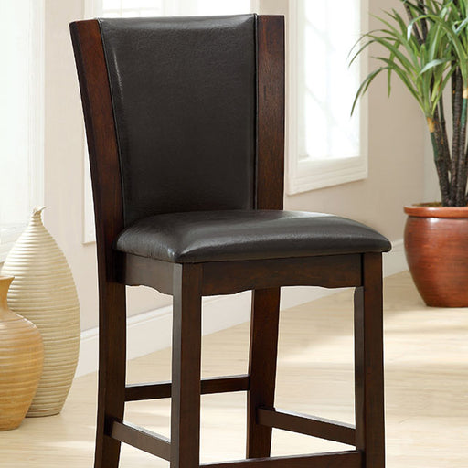 Manhattan III Counter HT. Chair - Dark Cherry/Brown