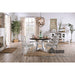 Auletta 5 PC. Round Dining Table Set - Distressed White/Distressed Dark Oak