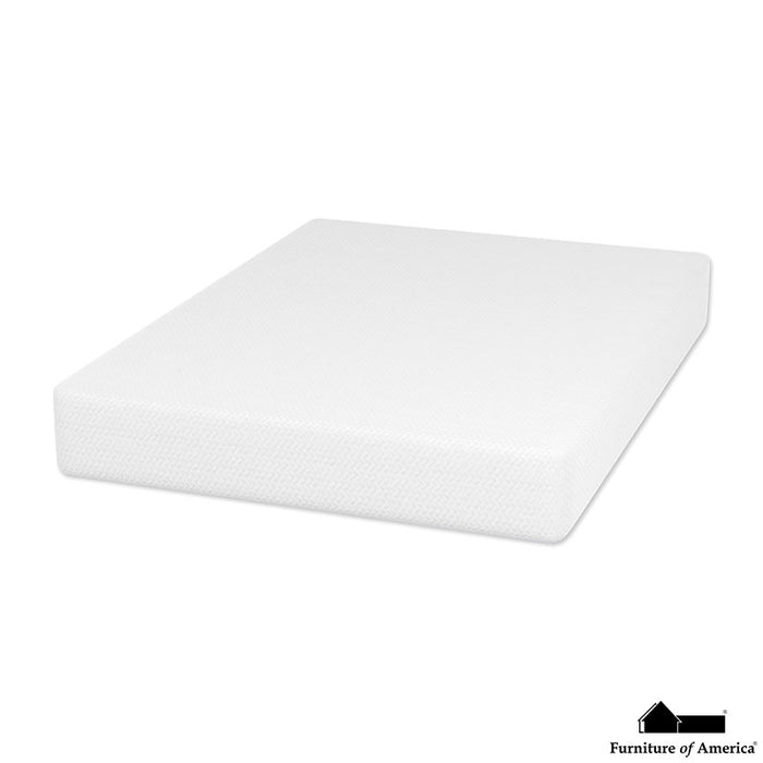 Nasturtium 10" E. Bamboo Charcoal Infused Memory Foam - White