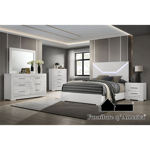 Juego de dormitorio Whitby de 4 piezas - blanco