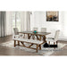 Losone 7 PC. Dining Table Set - Brown