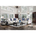 Giovanni Sofa + Loveseat - Beige/Blue