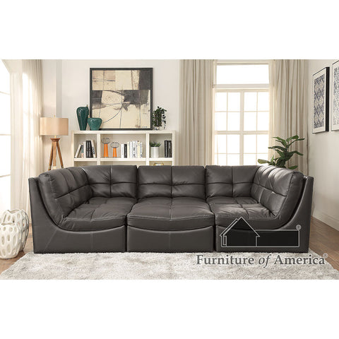 Libbie Corner Chair - Gray