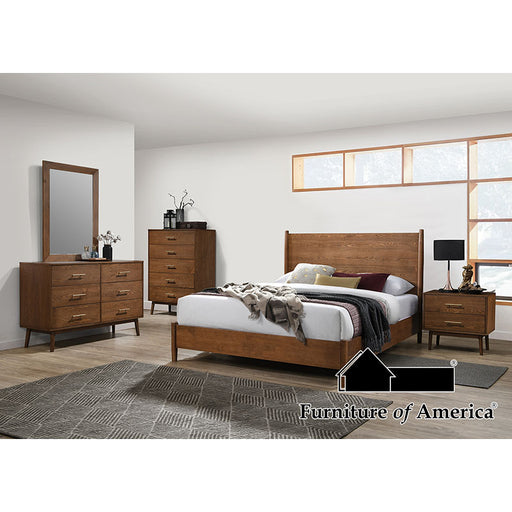 Tromso 5 PC. Bedroom Set W/ 2NS - Walnut